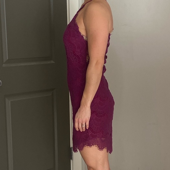 Free people purple lace mini dress - Picture 8 of 12